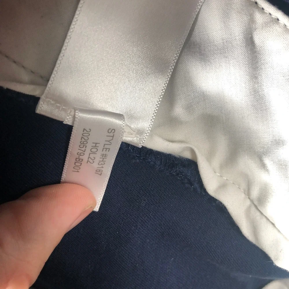 J.Crew Flex Slim Chino Pants Mens 30x32 Navy Blue H3167 Stretch Cotton Twill